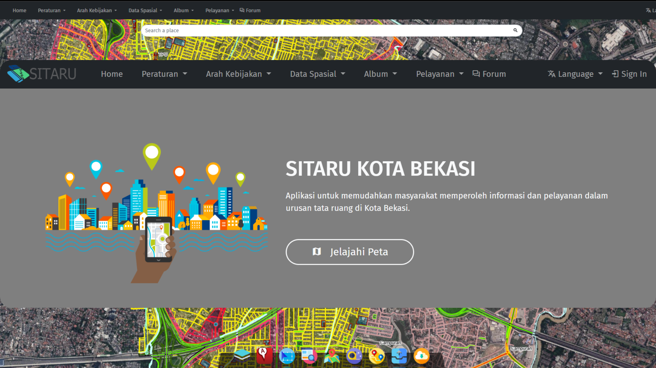 Sistem Informasi Tata Ruang (SITARU) Kota Bekasi
