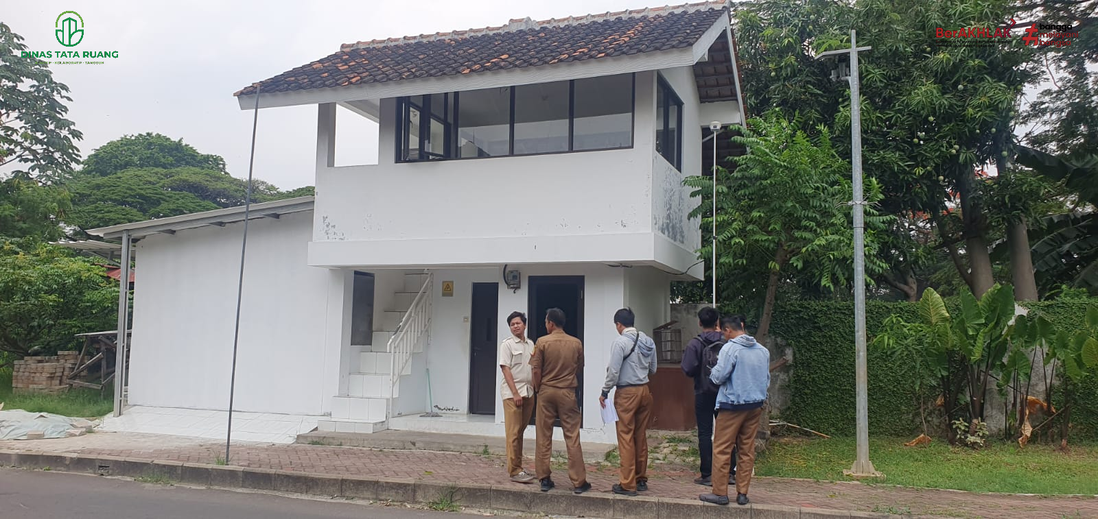 Dalam Rangka Pensertifikatan Aset BMD, Distaru melaksanakan pendampingan BPN