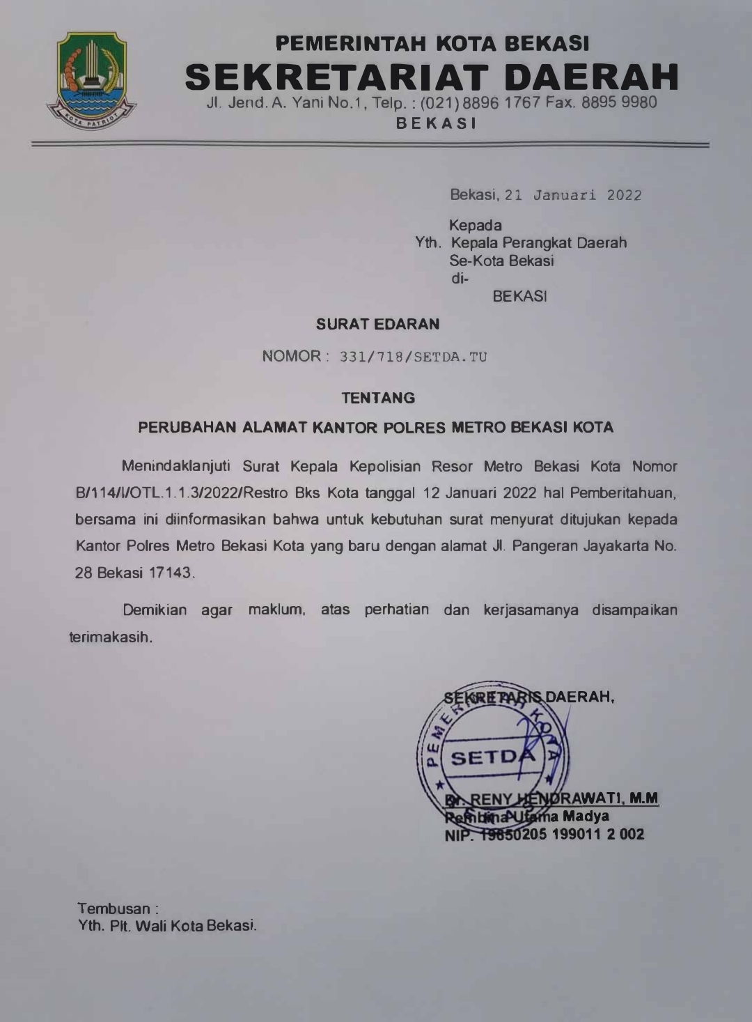 KANTOR BARU POLRES METRO BEKASI KOTA, KANTOR LAMA MASIH MELAYANI SIM DAN SKCK