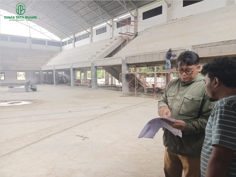  Survei Lokasi Terkait Permohonan Revisi Rencana Tapak Gedung Olahraga