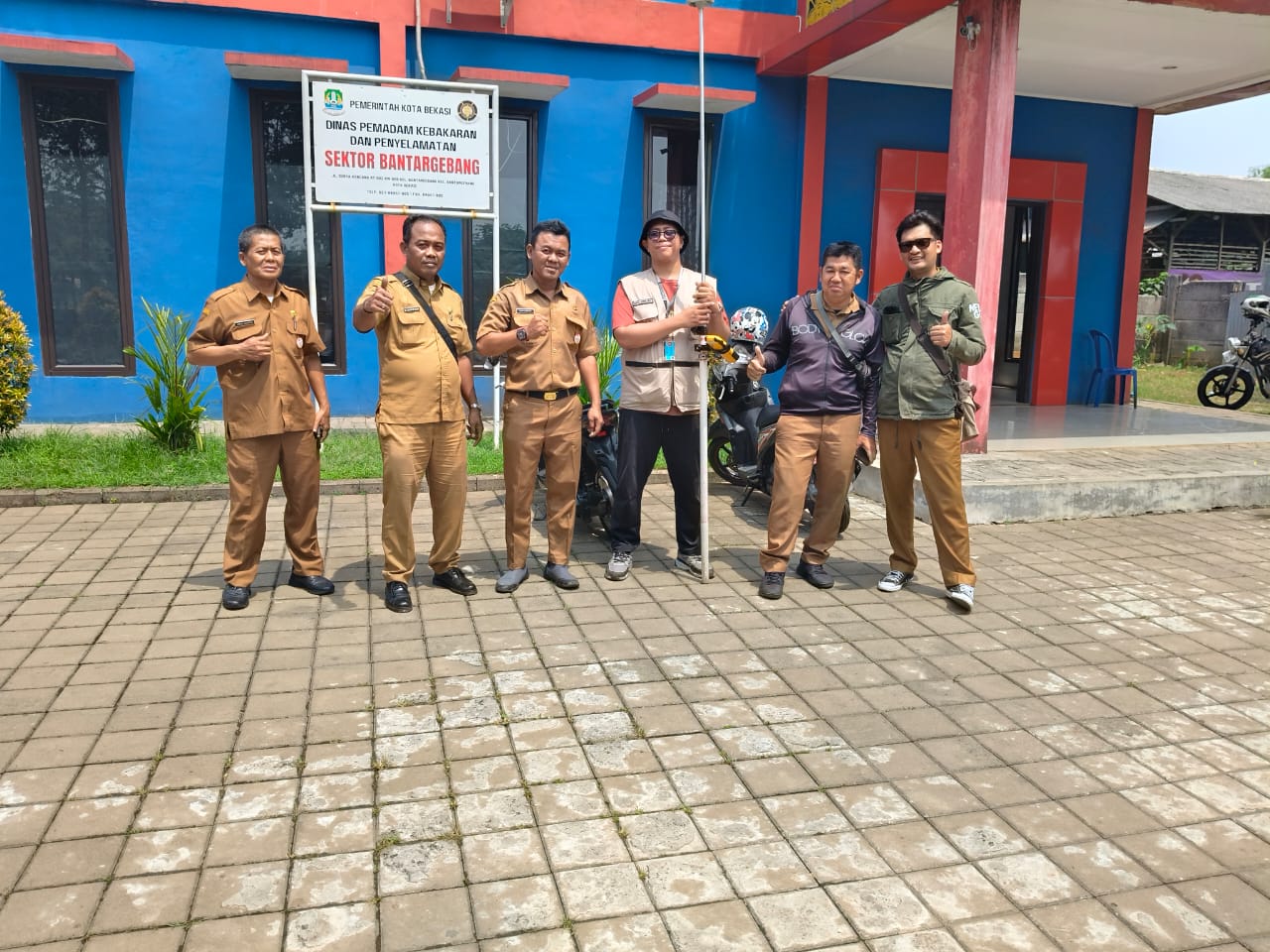 Distaru melakukan pendampingan pengukuran BPN dalam pensertifikatan Aset BMD